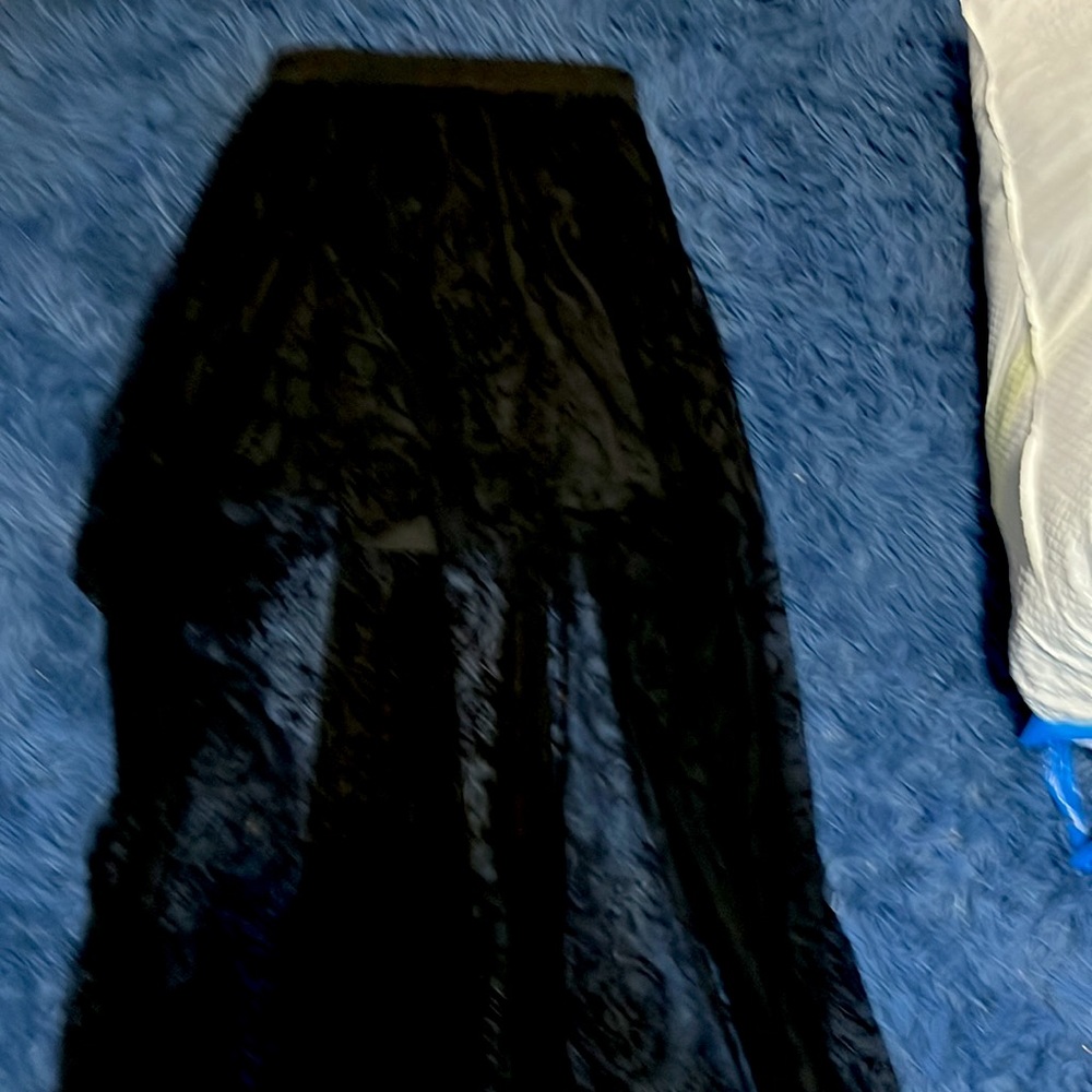 Goth train skirt